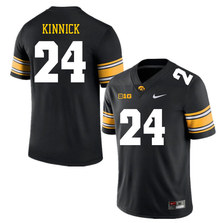 Iowa Hawkeyes #24 Nile Kinnick College Football Jerseys Stitched Sale-Black